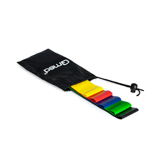 Zestaw gum oporowych Qmed Resistance Loop Band ułożony płasko